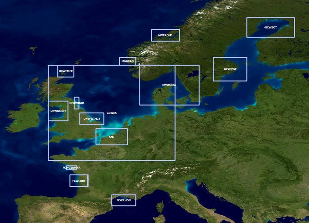 Map processed regions for S3p